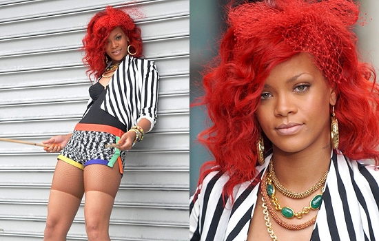 Rihanna in Red